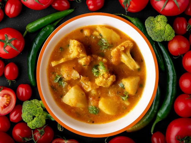 Gobi Aloo ki Sabzi / Coliflor con Patatas al Curry !!