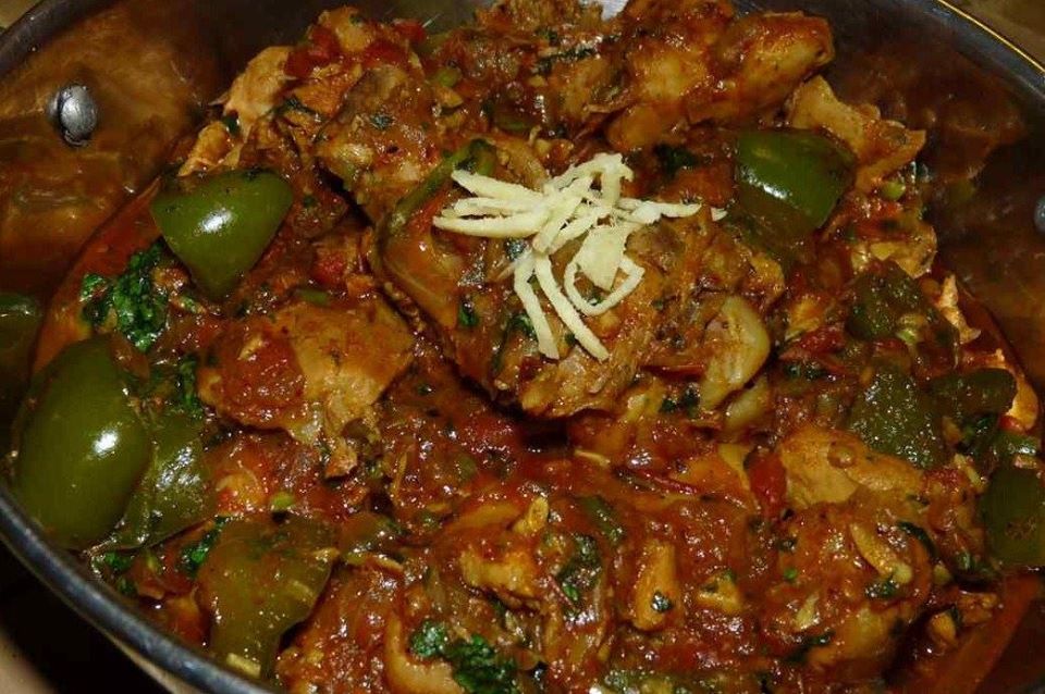 Chicken Kadai (Pollo estilo Indio)