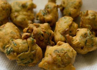 Palak Pakoras / Pakoras de Espinaca.