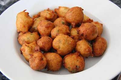 Urad Dal Bondas / Pakoras de Lentejas