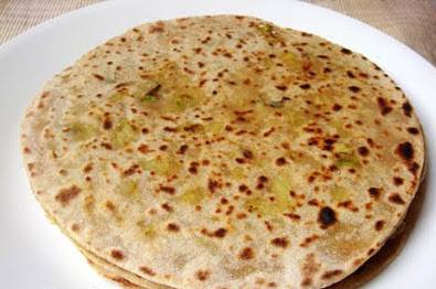 Gobi Paratha / Pan Indio con Relleno de Coliflor