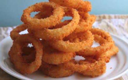 Onion Rings / Aros de cebolla sin huevo